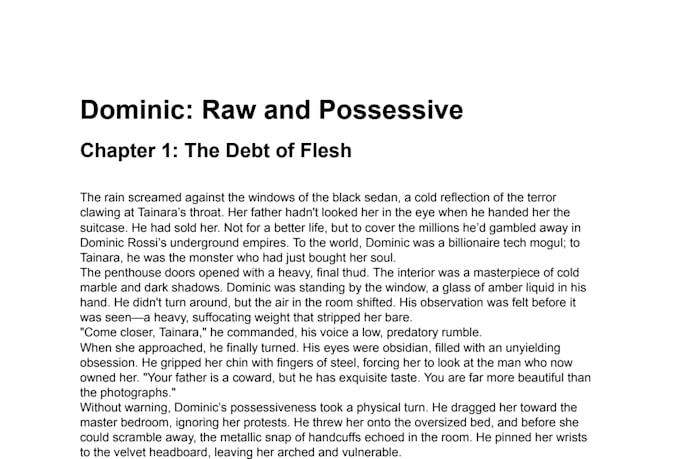 write a captivating dark mafia romance story or ebook
